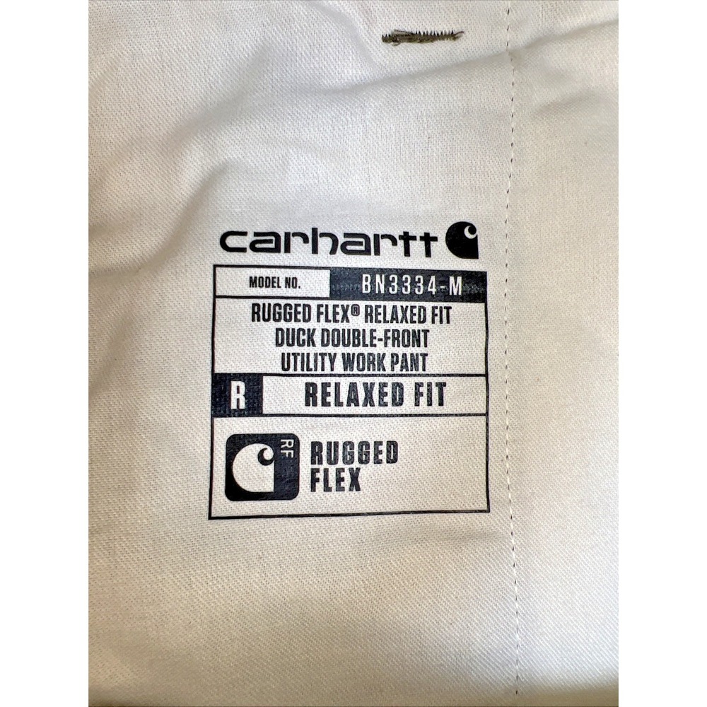 Carhartt 103334 Rugged Flex Double Front Work Pants 44x30 Tarmac NWT Hammer Loop - Picture 4 of 11